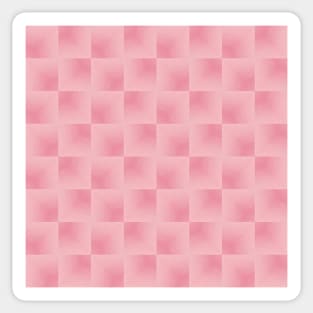 Cotton Candy Pink Abstract Watercolor Square Optical Illusion Tiles Sticker